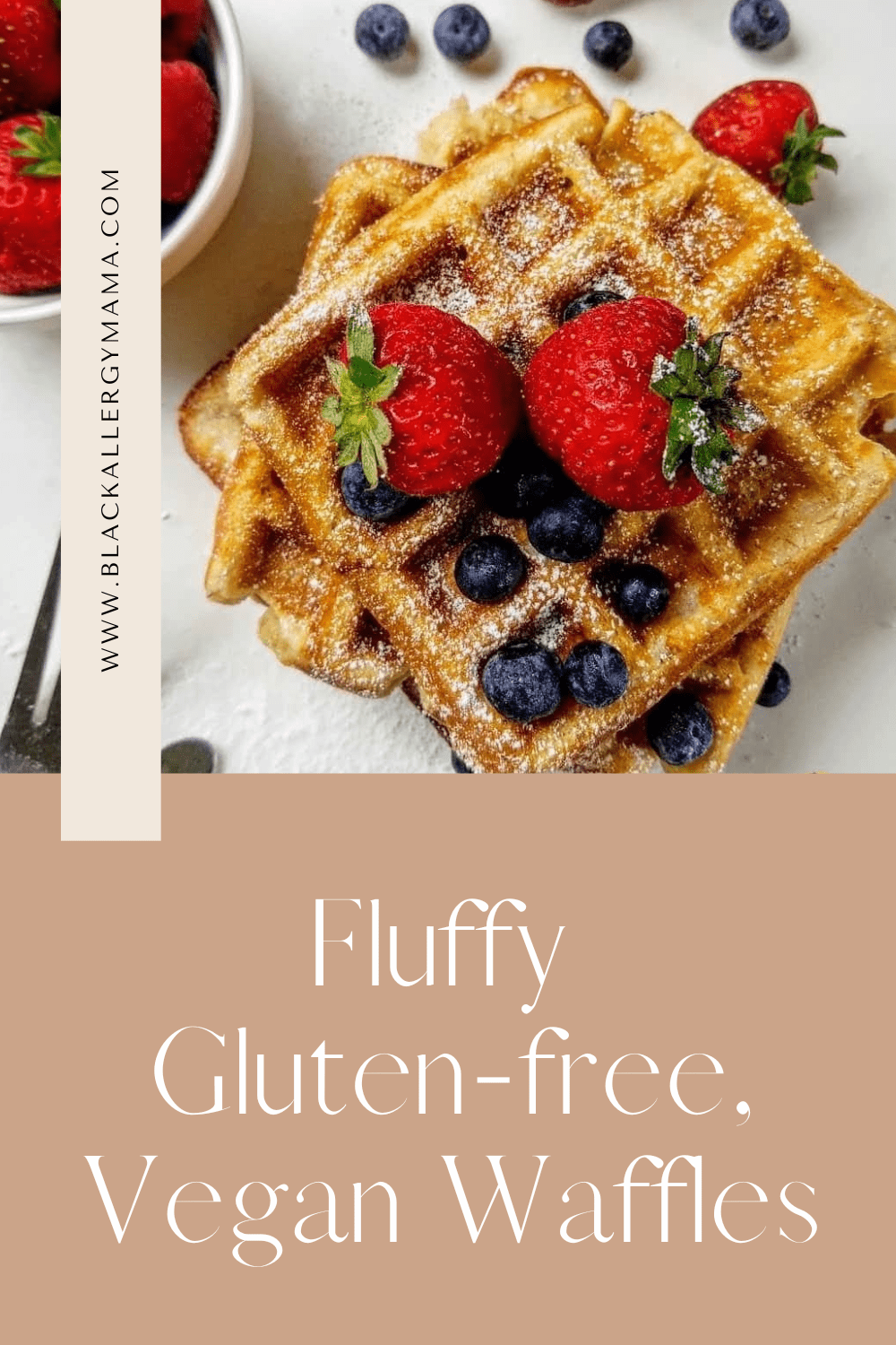 Fluffy gluten-free, vegan waffles recipe